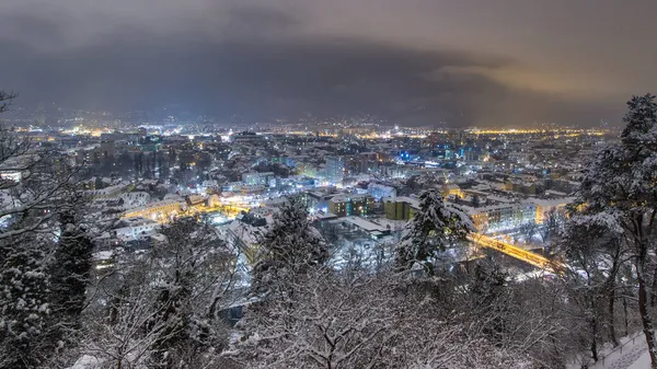 Inverno Cidade Graz — Fotografia de Stock