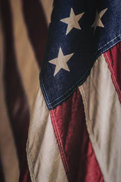 Disparo Vertical Bandera Los Estados Unidos América — Foto de Stock