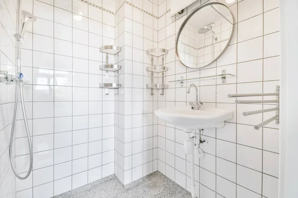 Une Salle Bain Confortable Dans Appartement Amsterdam Pays Bas — Photo