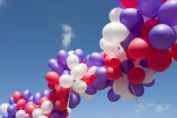 Eine Gruppe Schwimmender Ballons — Stockfoto