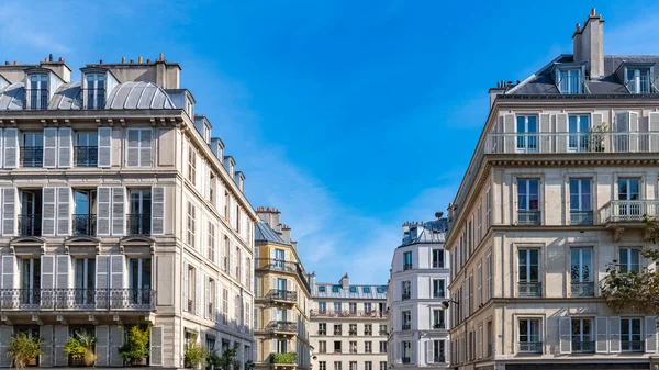 Paris Güzel Binalar Beaumarchais Bulvarı Bölgede — Stok fotoğraf