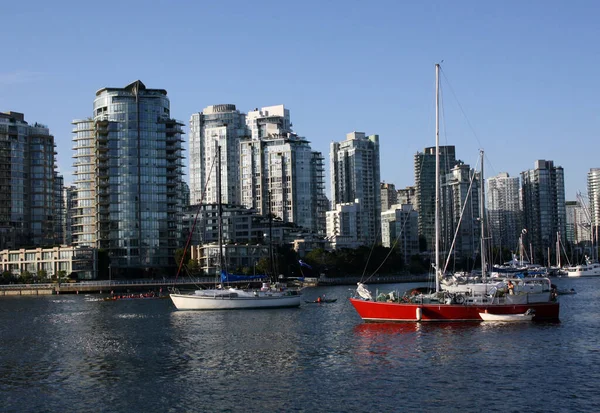 Vancouver Kanada Juli 2021 Die Pazifikküste Mit Bootsanlegestelle Vancouver British — Stockfoto
