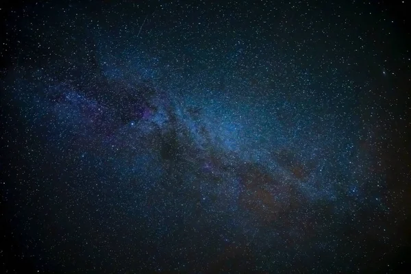 Молочний Шлях Зоряному Небі Вночі Чудово Підходить Шпалер — стокове фото