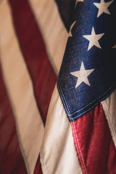 Disparo Vertical Bandera Los Estados Unidos América — Foto de Stock