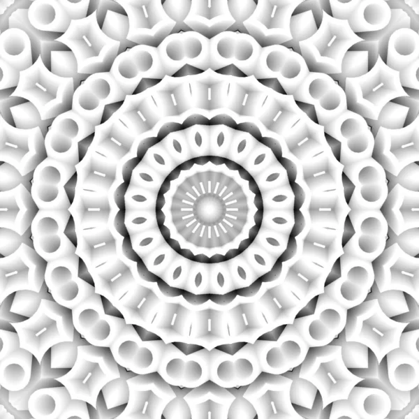 Анотація Фону Калейдоскопа Чорно Білих Тонах — стокове фото
