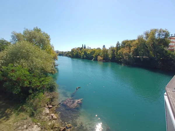 Une Belle Vue Dans Parc National Des Lacs Plitvice Croatie — Photo