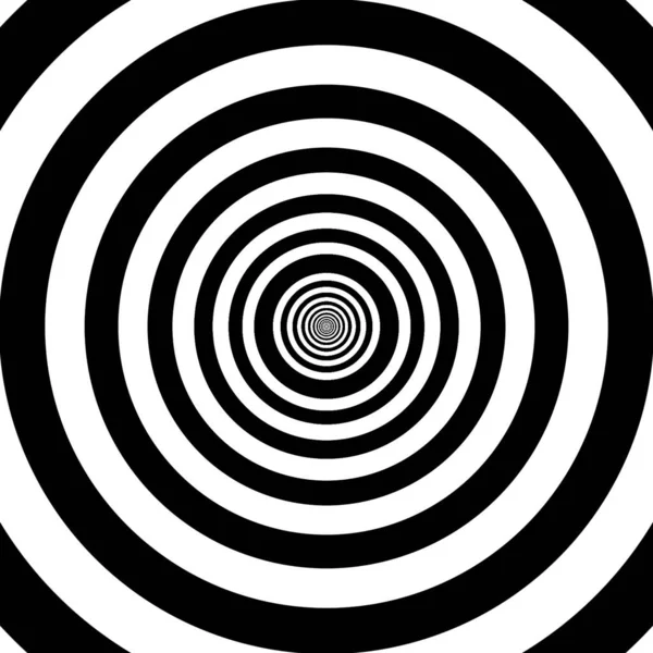 Czarno Białe Spiralne Tło Hipnozy Tapet — Zdjęcie stockowe