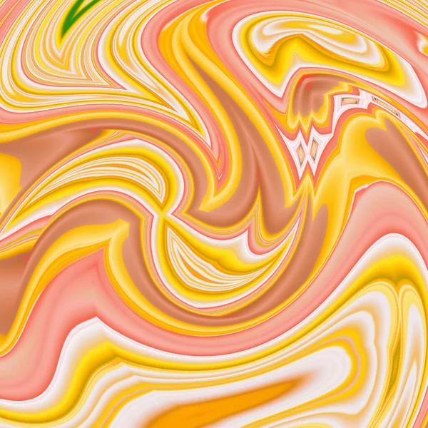 Różowy Żółty Abstrakcyjny Tło Iluzji Optycznych Tapet — Zdjęcie stockowe