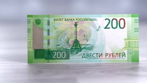 Yeni Yıl 2020 Bir Sürü Euro Banknotları — Stok video