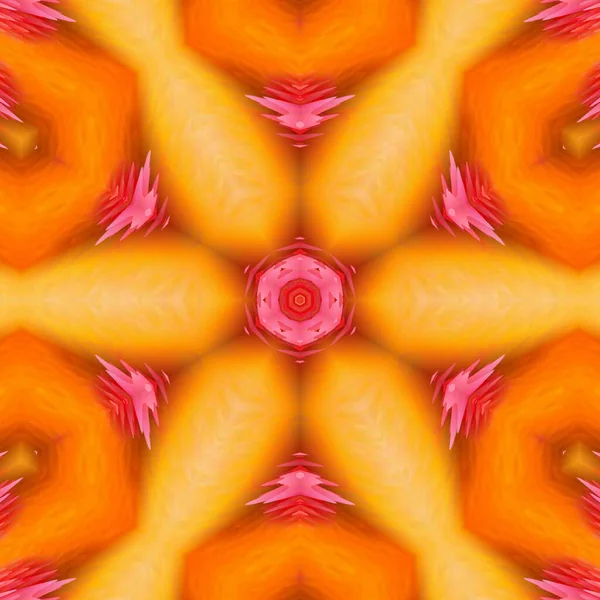 Ярко Оранжевый Розовый Калейдоскопический Фон Обоев — стоковое фото