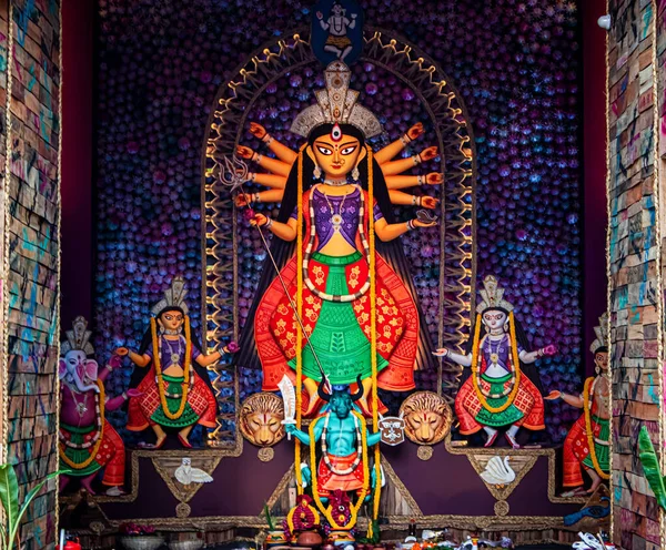 Supremo Shakti Maa Durga Adorato Nella Massima Devozione Nella Religione — Foto Stock