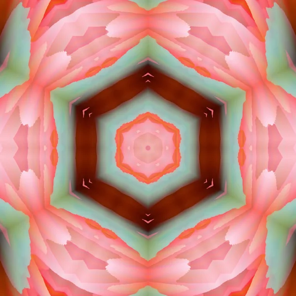 Bright Green Pink Kaleidoscopic Background Wallpapers — Stock Photo, Image
