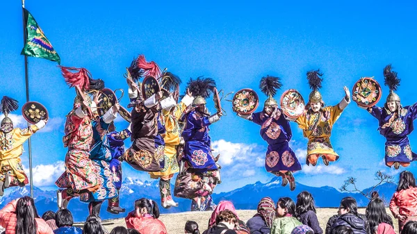 Bhutanese Festival Dochula Thimphu Bhutan December — стокове фото