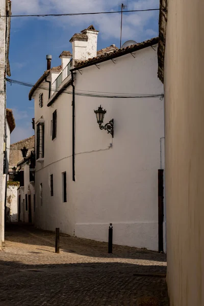 2021年10月15日 马拉加 Andalucia旅游胜地白人村庄的街道 — 图库照片
