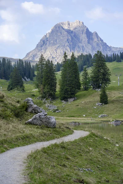 Дивовижний Краєвид Мальовничого Гірського Краєвиду Австрії — стокове фото