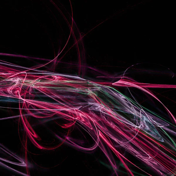 Exposure Swirl Circles Pink Lights Painting Bright Patterns Black Background — 图库照片