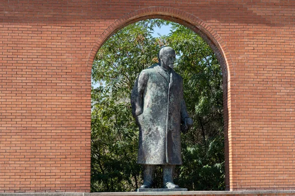 Statut Dirigeant Russe Soviétique Vladimir Lénine Devant Parc Memento Budapest — Photo