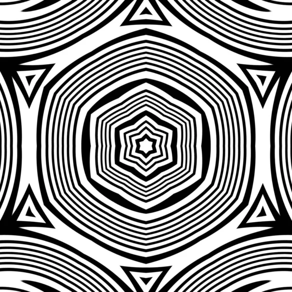 Abstrakcyjne Czarno Białe Tło Iluzji Optycznych Tapet — Zdjęcie stockowe
