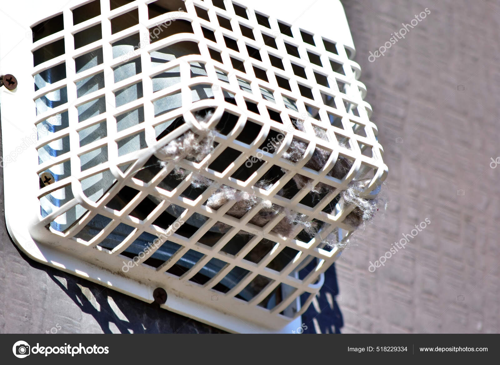Dryer Lint Build Vent Creates Fire Hazard Stock Photo by ©Wirestock