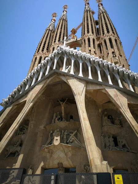 Barcelona Spain Jul 2019 Sagrada Familia Construction Barcelona Spain — Stock Photo, Image