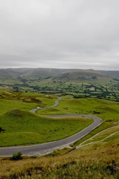 Eine Asphaltierte Autobahn Durch Den Peak District National Park Derbyshire — Stockfoto
