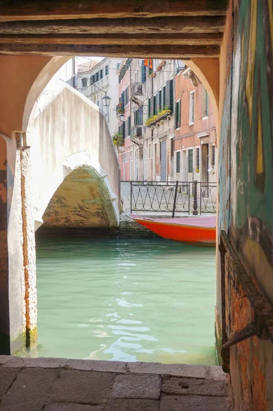 Венеция Италия Апр 2016 Водоканал Здания Центре Города — стоковое фото