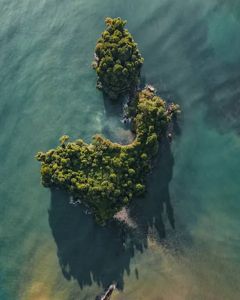 Снимок Сверху Красивого Острова Коста Рике Сша — стоковое фото