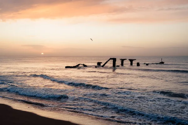 Denizin Doğası Güneşin Doğuşu — Stok fotoğraf