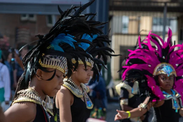 Londres Reino Unido Sep 2021 Las Personas Disfrazadas Carnaval Hackney —  Fotos de Stock