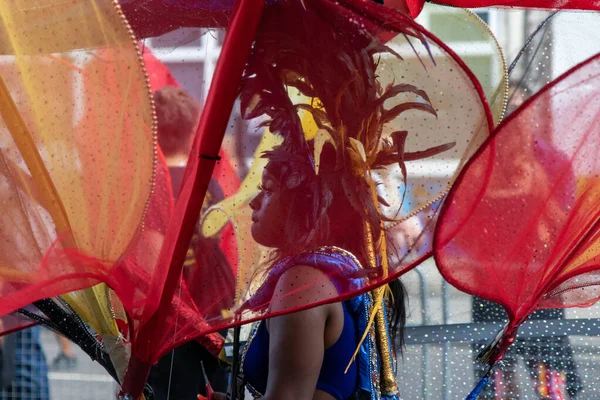 Londen Verenigd Koninkrijk Sep 2021 Vermomde Mensen Het Hackney Carnaval — Stockfoto