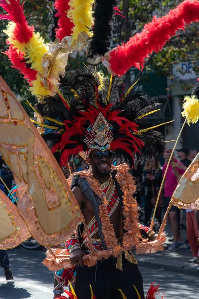 London United Kingdom Sep 2021 Disguised People Hackney Carnival London — Stock Photo, Image