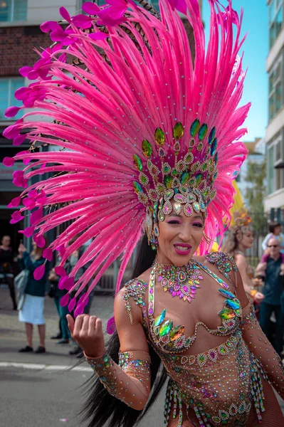 Londra Regno Unito 2021 Uno Scatto Verticale Una Femmina Travestita — Foto Stock