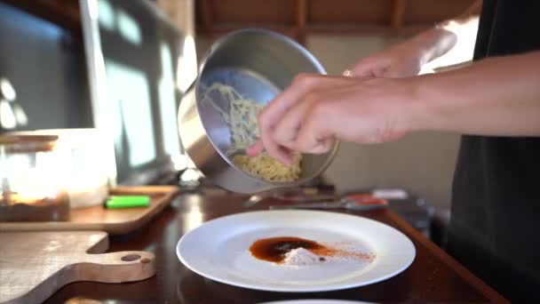 Kock Matlagning Mat Köket — Stockvideo