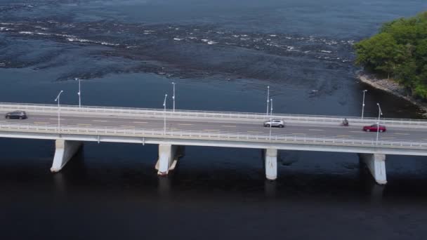 Luchtfoto Van Stad Van Luchthaven — Stockvideo