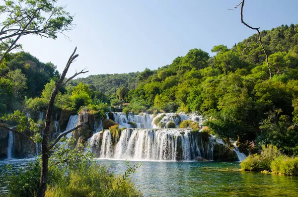 Gyönyörű Táj Híres Krka Nemzeti Park Horvátország — Stock Fotó