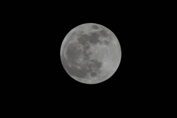Piękny Widok Pełnię Księżyca Nocy — Zdjęcie stockowe