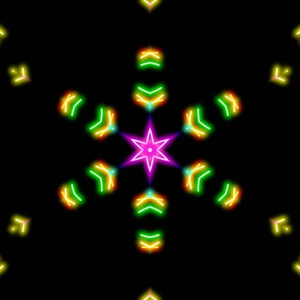 Абстрактний Візерунок Барвистих Неонових Лазерних Ліхтарів — стокове фото
