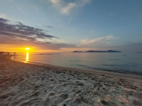 Piękny Zachód Słońca Wyspie Kos Grecja — Zdjęcie stockowe