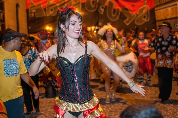 Buenos Aires Argentina Marzo 2014 Los Bailarines Trajes Coloridos Participan — Foto de Stock