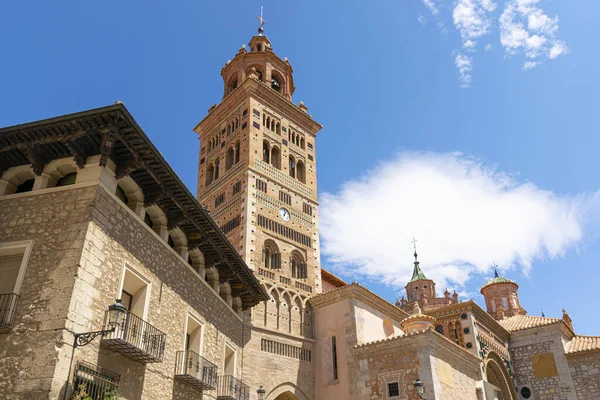 Exterior Catedral Medieval Estilo Mudéjar Ciudad Teruel Aragón España —  Fotos de Stock