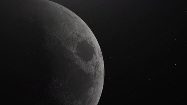 Lune Dans Ciel Planète Lunaire Mars Espace Éléments Cette Image — Video