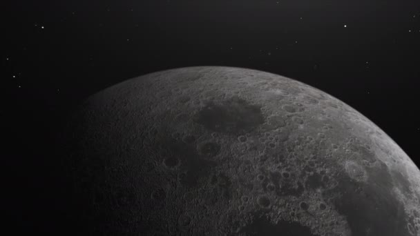 Hermoso Primer Plano Plano Luna Llena Cielo Nocturno — Vídeo de stock