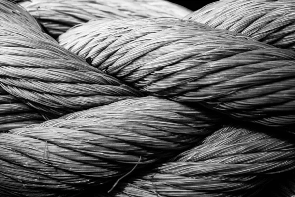 灰色のロープのマクロショット — ストック写真