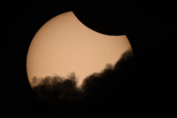 Éclipse Partielle Soleil Juin 2021 Sur Allemagne — Photo