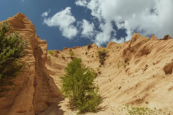 Mraky Nad Kaňonem Lame Rosse Jezera Fiastra Regionu Marche — Stock fotografie