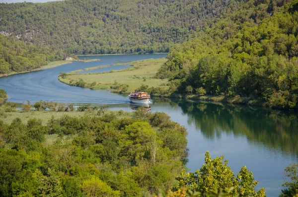 Gyönyörű Táj Híres Krka Nemzeti Park Horvátország — Stock Fotó