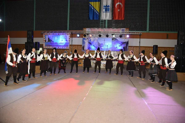 Maglaj Bósnia Herzegovina Ago 2019 Participantes Grande Festival Folclore Maglaj — Fotografia de Stock