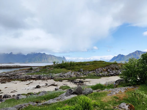 Gyönyörű Táj Lofoten Szigetek Norvégia — Stock Fotó
