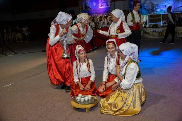 Maglaj Bosnia Herzegovina Srpna 2019 Účastníci Velkého Folklórního Festivalu Bosně — Stock fotografie