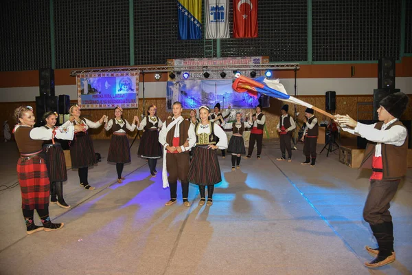 Maglaj Bósnia Herzegovina Ago 2019 Participantes Grande Festival Folclore Maglaj — Fotografia de Stock